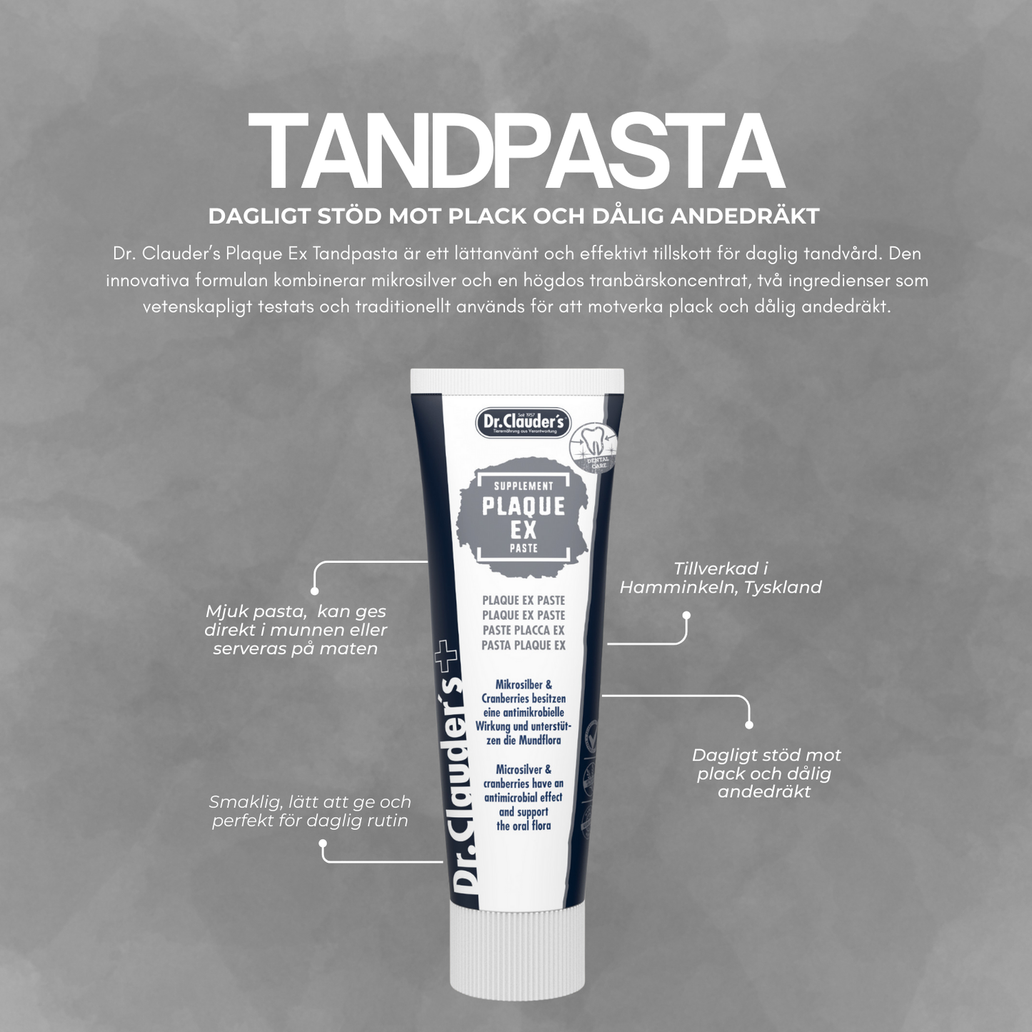 Plaque tandpasta – Mot plack, tandsten & dålig andedräkt