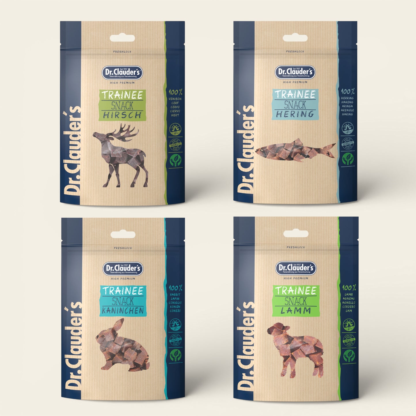 Hundgodis Tärningar 80g 4-pack Mix